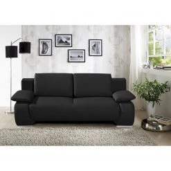 Fredriks Schlafsofa Ramea - Echtleder Schwarz -Wohnzimmermöbel boutique en ligne 1000084011 180808 123029228 MOOD GALLERYIMAGES P000000001000084011 mood
