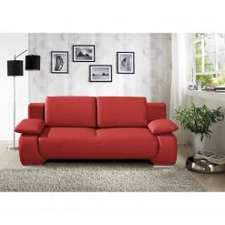 Fredriks Schlafsofa Ramea - Echtleder Rot -Wohnzimmermöbel boutique en ligne 1000084013 180808 123029248 MOOD GALLERYIMAGES P000000001000084013 mood