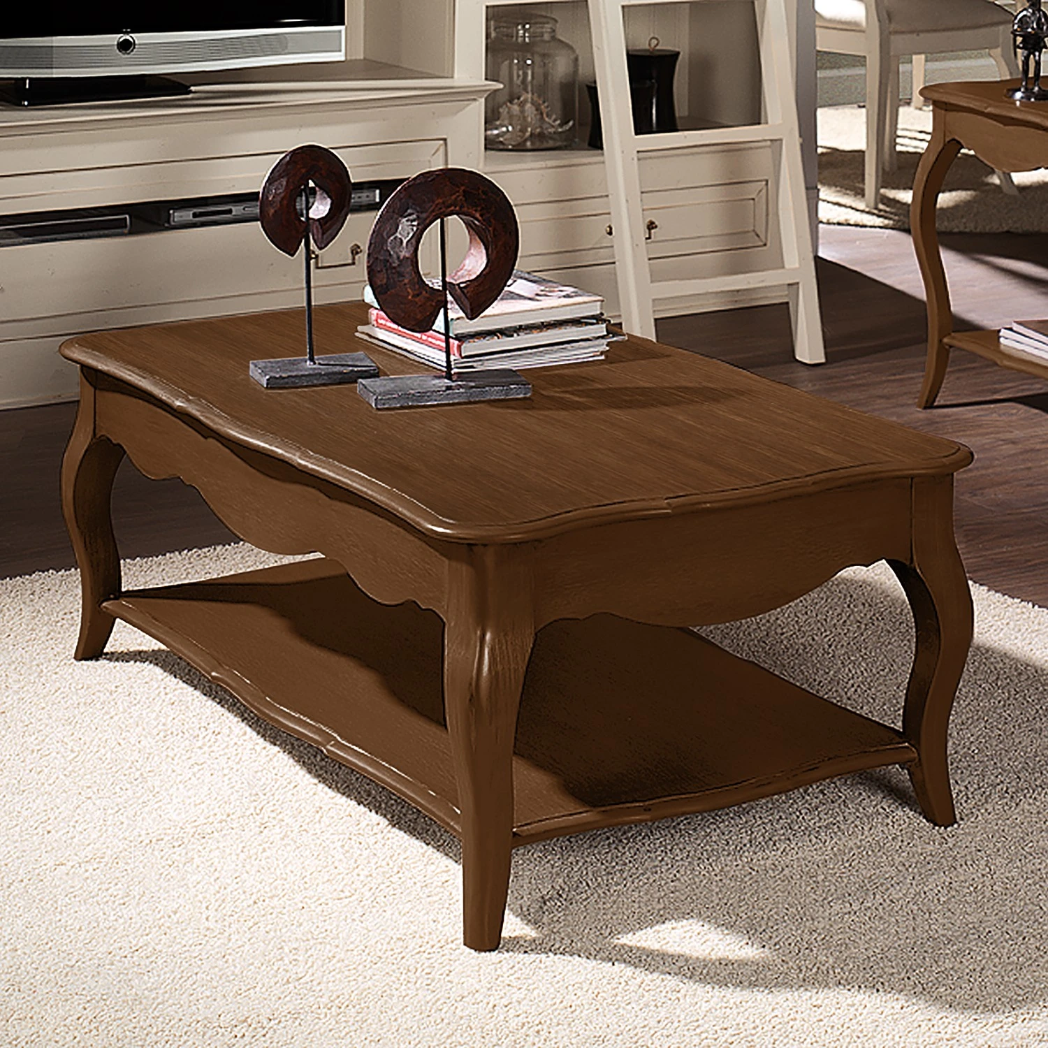 Maison Belfort Couchtisch Azjana - Pinie massiv - Braun 2 Maison Belfort Couchtisch Azjana - Pinie massiv - Braun – Bild 2