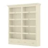 Maison Belfort Bücherregal Azjana I - Pinie weiß lackiert