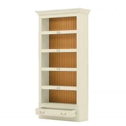 Maison Belfort Bücherregal Azjana II - Pinie Weiß / Pinie Honig