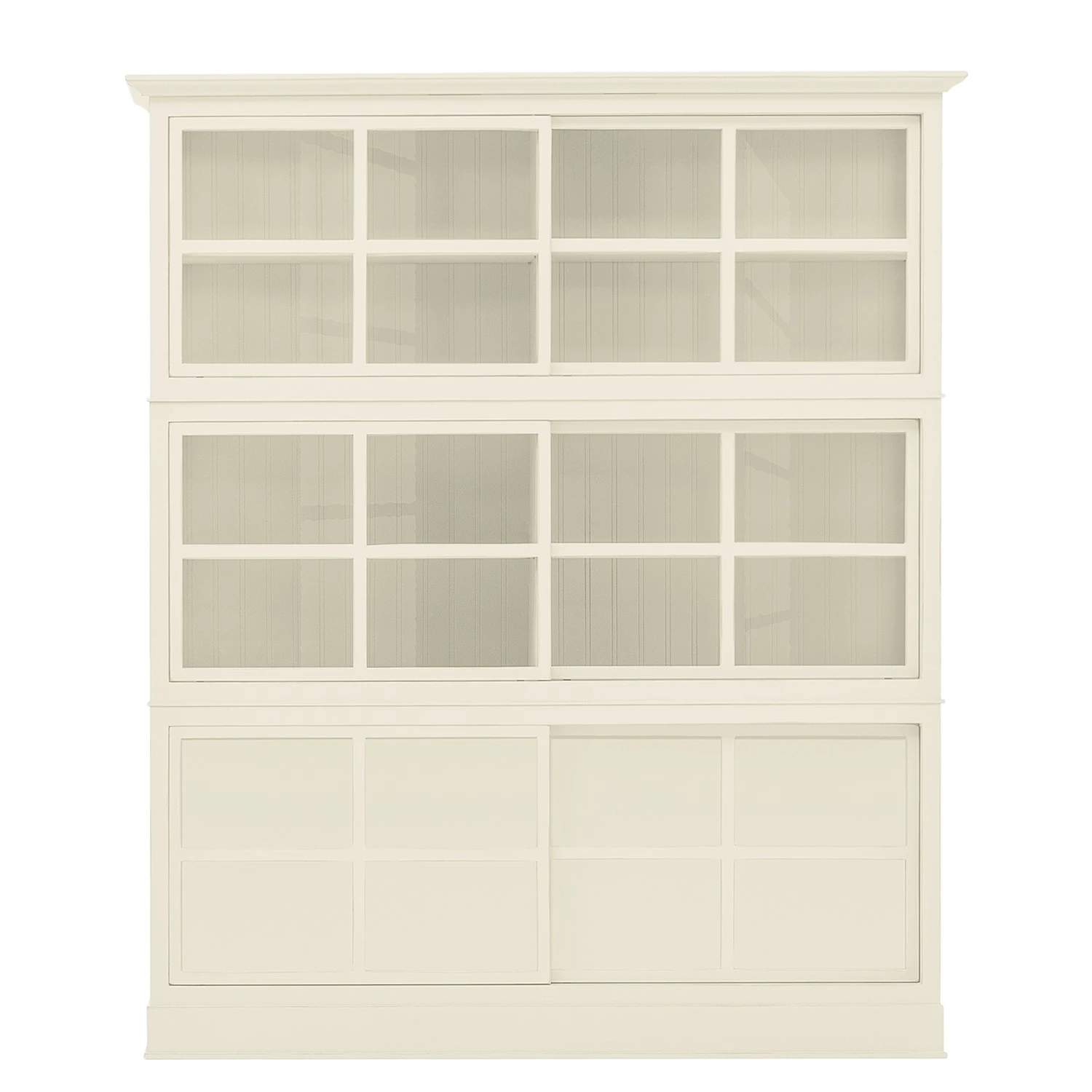 Maison Belfort Vitrinenschrank Azjana - Pinie weiß lackiert 3 Maison Belfort Vitrinenschrank Azjana - Pinie weiß lackiert – Bild 3