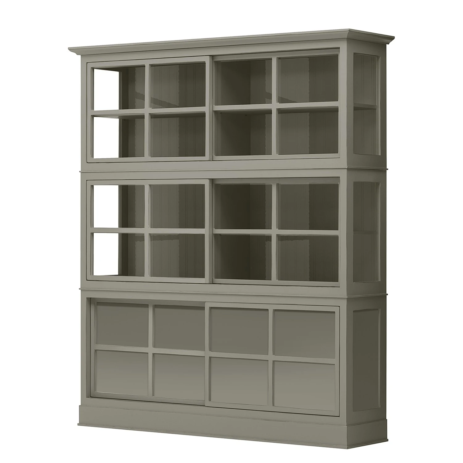 Maison Belfort Vitrinenschrank Azjana - Granit 1 Maison Belfort Vitrinenschrank Azjana - Granit