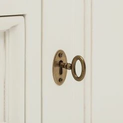 Ridgevalley TV-Lowboard Sollerön - Pinie Weiß / Messing -Wohnzimmermöbel boutique en ligne 1000084516 201004 12414401485 DETAILS P000000001000084516