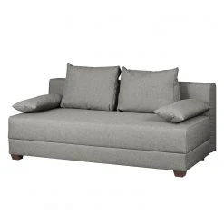 Loftscape Boxspring-Schlafsofa Dingo - Webstoff Luda: Grau