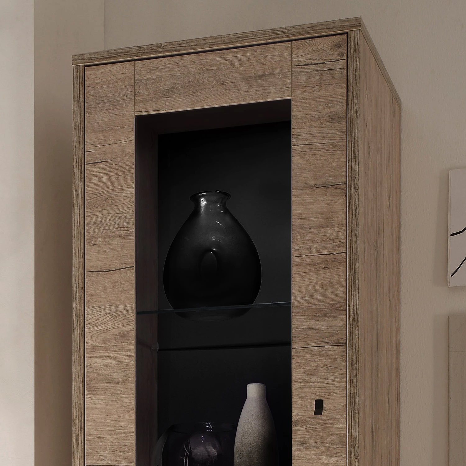 LC Spa Standvitrine Palma - Eiche Dekor 6 LC Spa Standvitrine Palma - Eiche Dekor – Bild 6