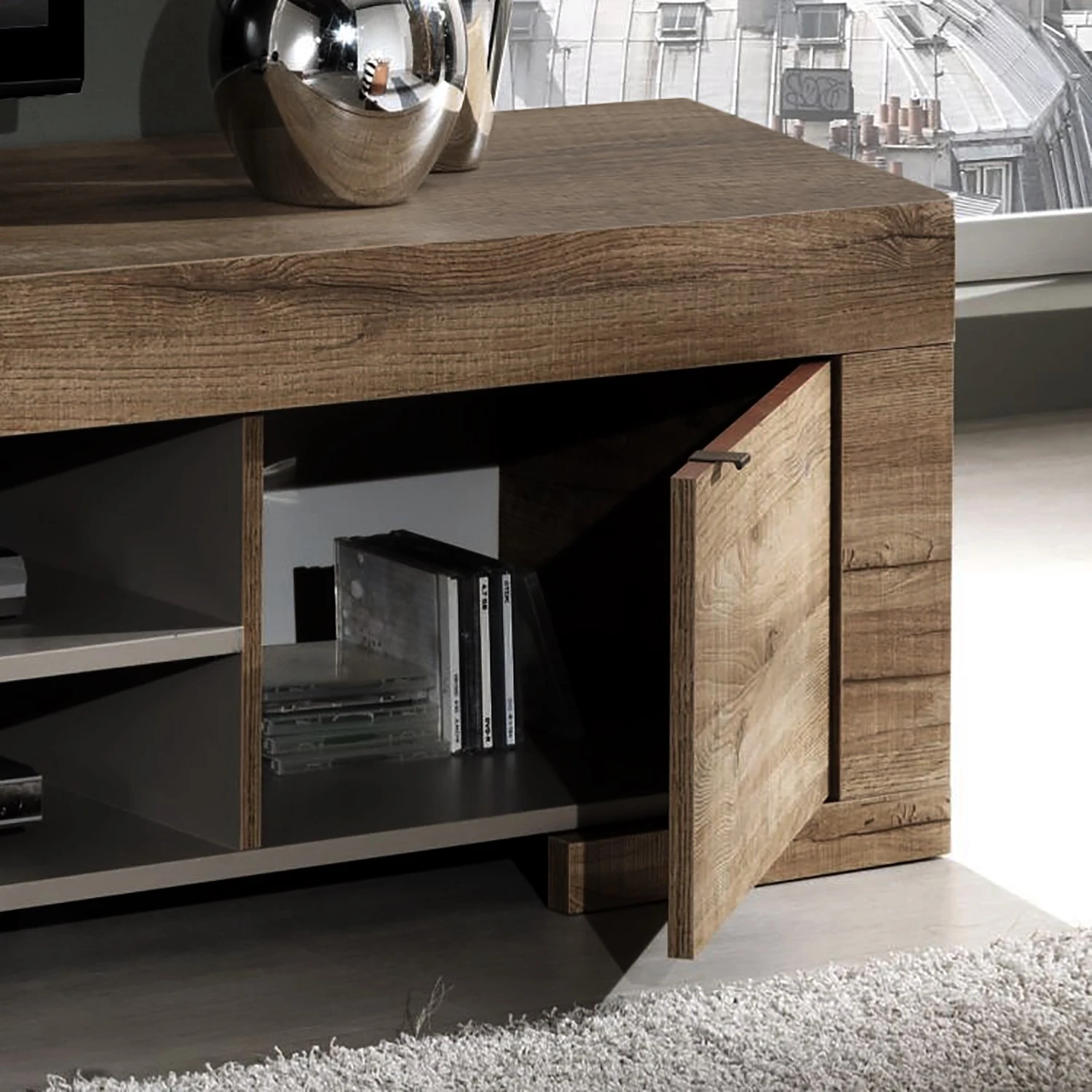 LC Spa TV-Lowboard Milano LC - Eiche Dunkel Dekor 5 LC Spa TV-Lowboard Milano LC - Eiche Dunkel Dekor – Bild 5