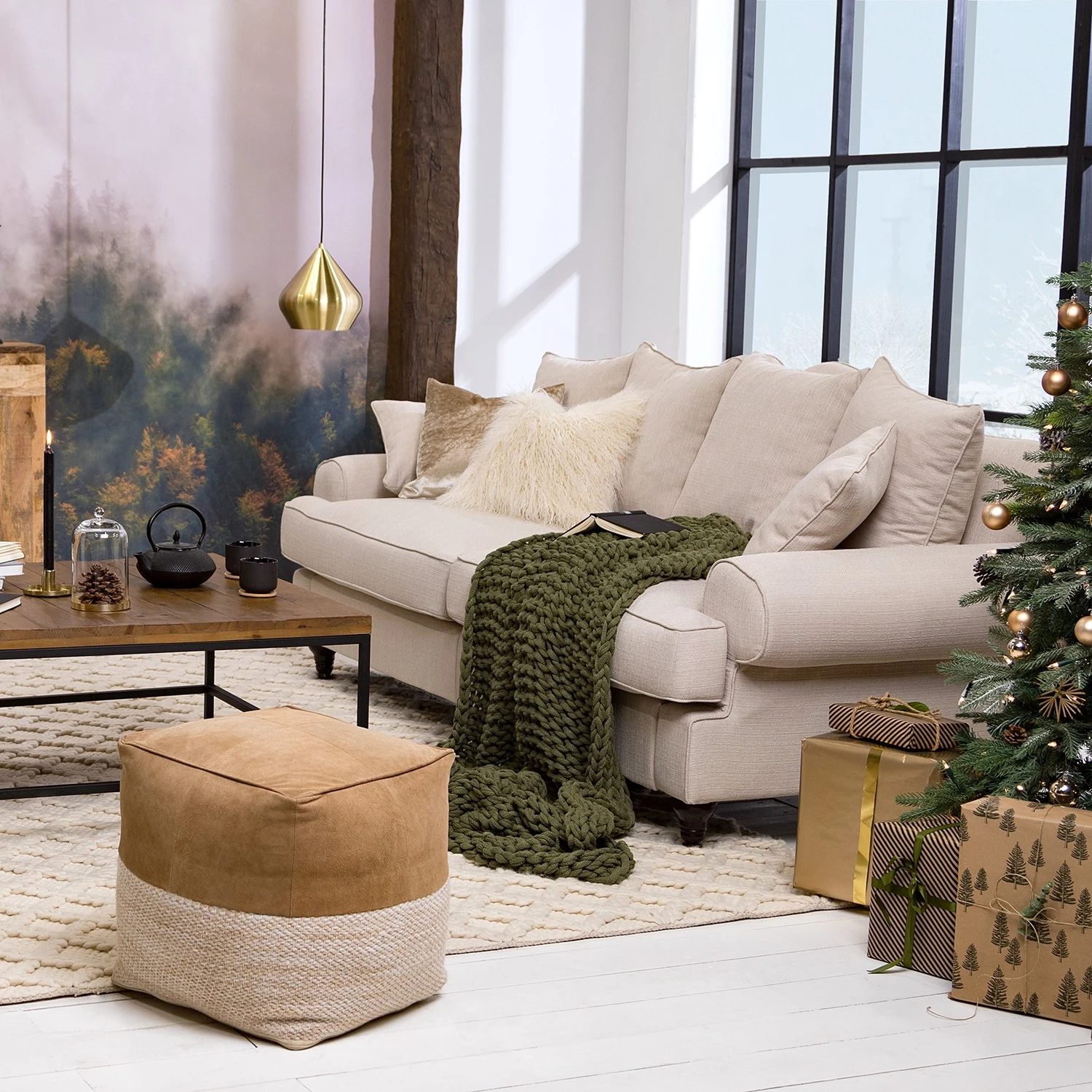 Maison Belfort Bigsofa Seelow Webstoff - Creme 2 Maison Belfort Bigsofa Seelow Webstoff - Creme – Bild 2