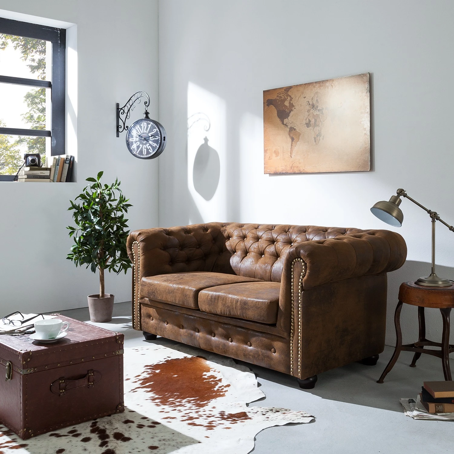 Sofa Torquay (2-Sitzer) - Braun 2 Sofa Torquay (2-Sitzer) - Braun – Bild 2