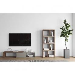 Temahome TV-Lowboard Echo - Grau / Walnuss 22 Temahome TV-Lowboard Echo - Grau / Walnuss -Wohnzimmermöbel boutique en ligne 1000094994 180712 10470164 MOOD GALLERYIMAGES P000000001000094994 mood