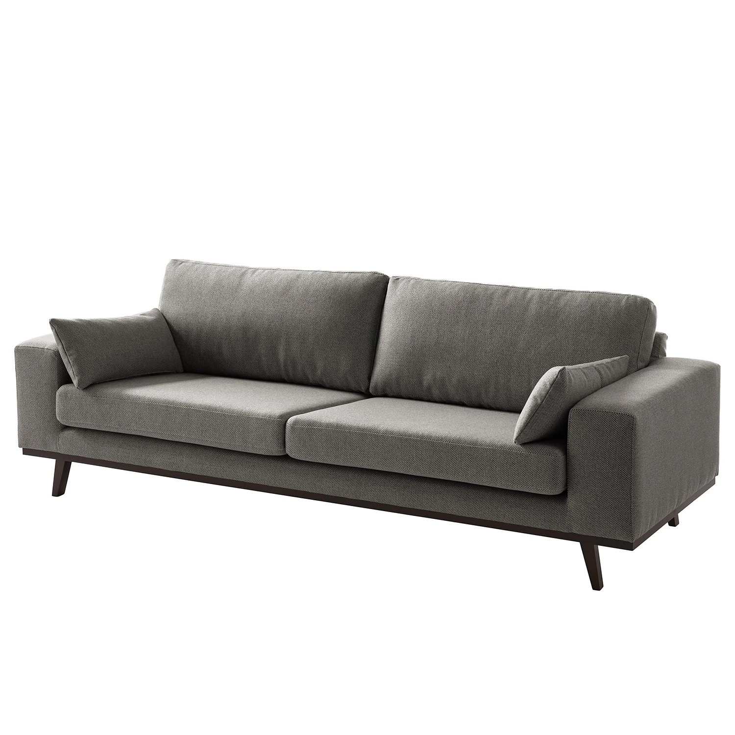 Mørteens Sofa Billund (3-Sitzer) Strukturstoff - Grau 1 Mørteens Sofa Billund (3-Sitzer) Strukturstoff - Grau