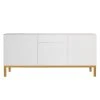 Tenzo Sideboard Patch II - Eiche teilmassiv / Weiß