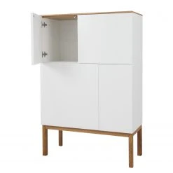 Tenzo Highboard Patch II - Eiche / Weiß -Wohnzimmermöbel boutique en ligne 1000097773 211123 070708000043 DETAILS P000000001000097773