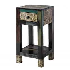 Wolf-Möbel Beistelltisch Goa - Mango teilmassiv - Mango Dunkelbraun