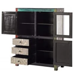 Wolf-Möbel Highboard Goa II - Mango teilmassiv - Mango Dunkelbraun -Wohnzimmermöbel boutique en ligne 1000104040 191106 09425400022 DETAILS P000000001000104040