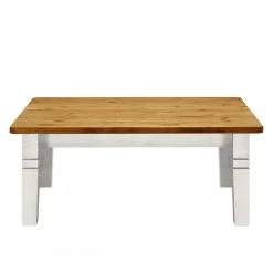 Maison Belfort Couchtisch Bergen - Kiefer Weiß / Kiefer Laugenfarbig