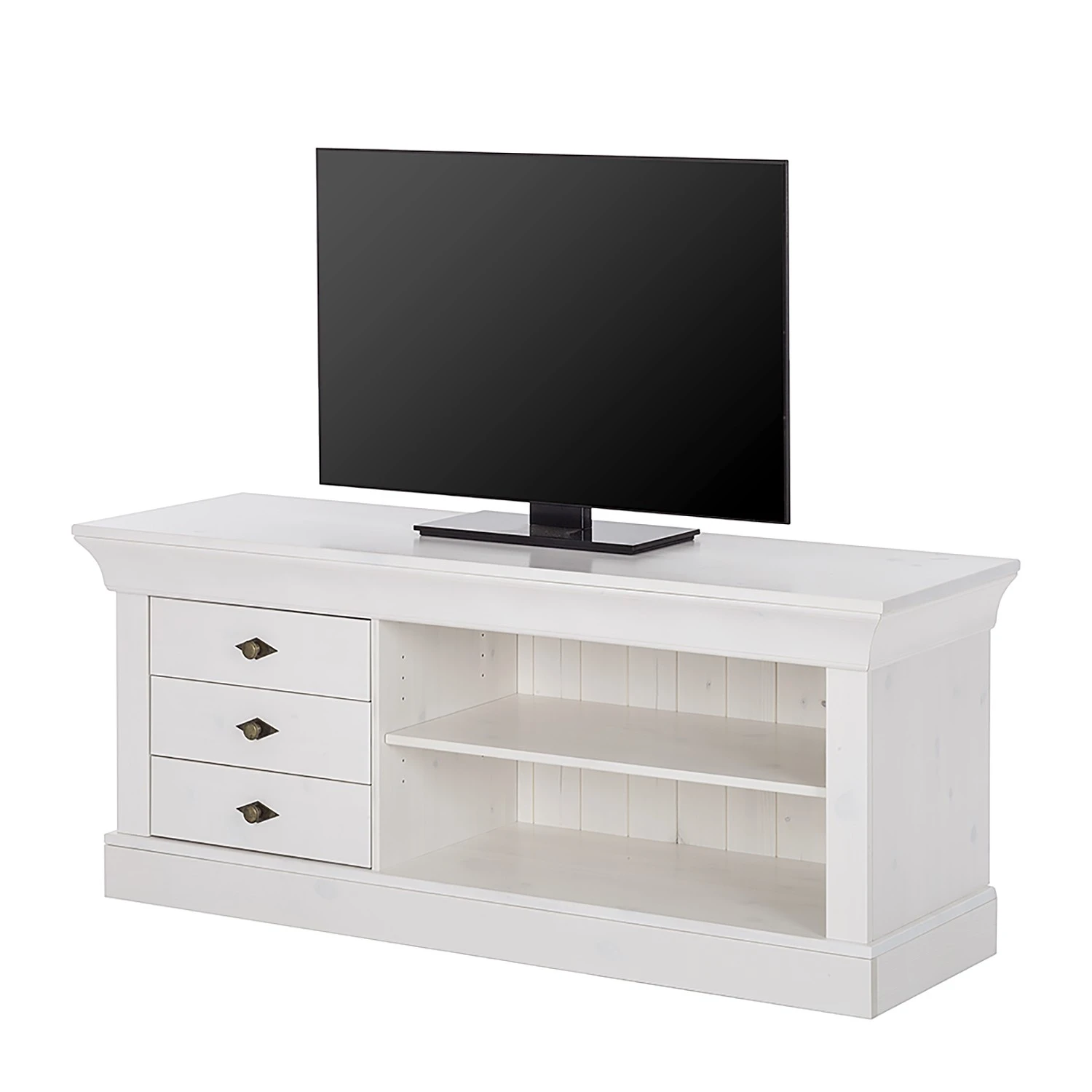 Maison Belfort TV-Lowboard Bergen - Kiefer Weiß 1 Maison Belfort TV-Lowboard Bergen - Kiefer Weiß