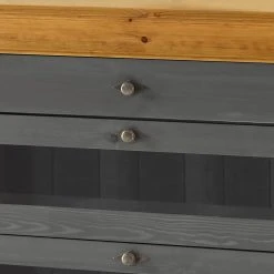 Maison Belfort Sideboard Bergen - Kiefer massiv - Kiefer Grau / Kiefer Laugenfarbig -Wohnzimmermöbel boutique en ligne 1000104340 211122 08320600616 DETAILS P000000001000104340