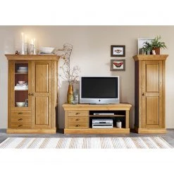 Maison Belfort Wohnwand Bergen (3-teilig) - Kiefer Laugenfarbig