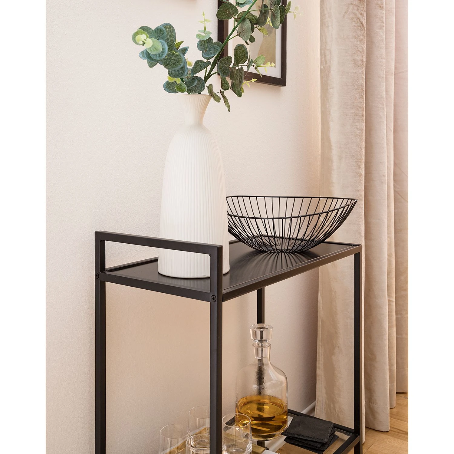 Mooved Servierwagen Enmore - Glas / Metall - Matt Schwarz 6 Mooved Servierwagen Enmore - Glas / Metall - Matt Schwarz – Bild 6