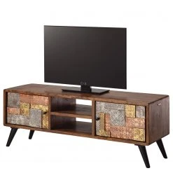 Wolf-Möbel TV-Lowboard Orient - Akazie massiv / Metall - Mehrfarbig