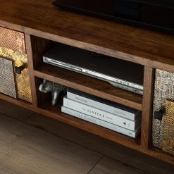 Wolf-Möbel TV-Lowboard Orient - Akazie massiv / Metall - Mehrfarbig -Wohnzimmermöbel boutique en ligne 1000114118 200630 10584600004 DETAILS P000000001000114118