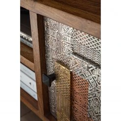 Wolf-Möbel TV-Lowboard Orient - Akazie massiv / Metall - Mehrfarbig -Wohnzimmermöbel boutique en ligne 1000114118 200630 10584600005 DETAILS P000000001000114118