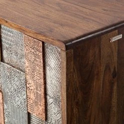 Wolf-Möbel Sideboard Orient - Akazie massiv / Metall - Mehrfarbig -Wohnzimmermöbel boutique en ligne 1000114122 200512 14063000022 DETAILS P000000001000114122