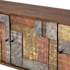 Wolf-Möbel Sideboard Orient - Akazie massiv / Metall - Mehrfarbig -Wohnzimmermöbel boutique en ligne 1000114122 200512 14063400027 DETAILS P000000001000114122