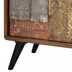 Wolf-Möbel Sideboard Orient - Akazie massiv / Metall - Mehrfarbig -Wohnzimmermöbel boutique en ligne 1000114122 200512 14063600029 DETAILS P000000001000114122