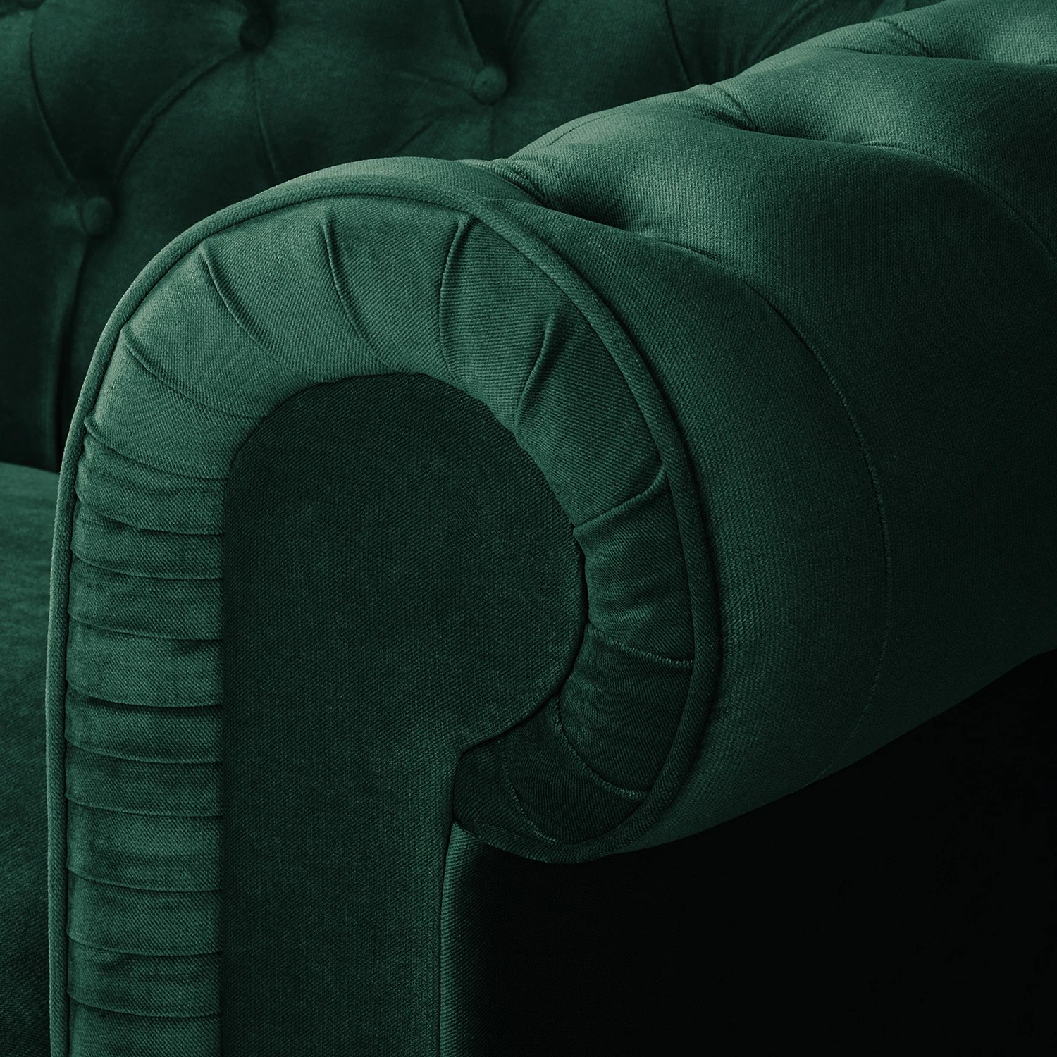 Maison Belfort Chesterfield Sessel Pintano - Antikgrün 5 Maison Belfort Chesterfield Sessel Pintano - Antikgrün – Bild 5