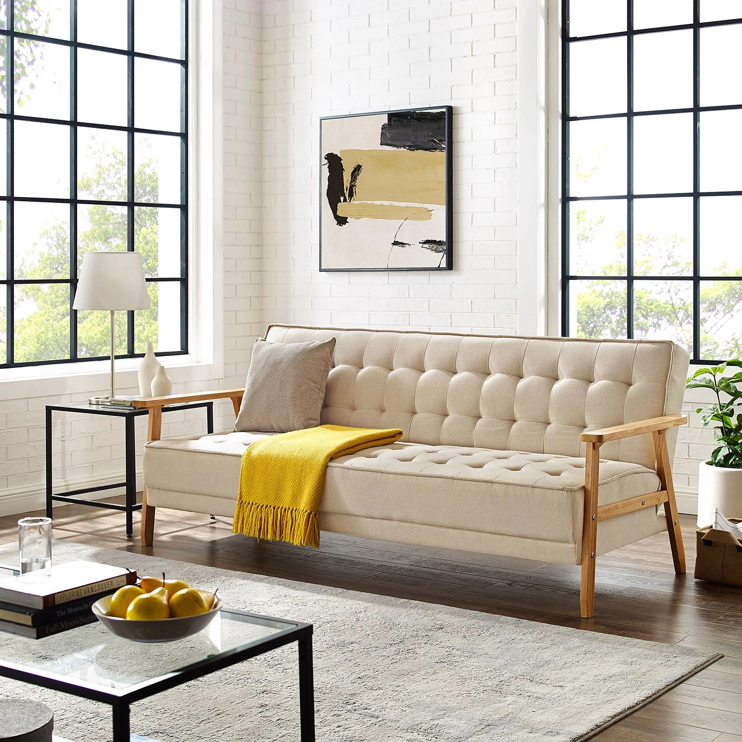 Mørteens Schlafsofa Mid Century - Kaschmir 3 Mørteens Schlafsofa Mid Century - Kaschmir – Bild 3