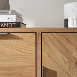 Ars manufacti Sideboard Dharai - Echtholzfurnier / Metall - Eiche / Silber -Wohnzimmermöbel boutique en ligne 1000117155 180827 07154707 GALLERYIMAGES P000000001000117155