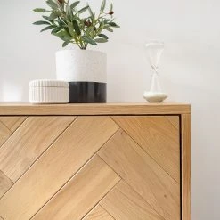 Ars manufacti Sideboard Dharai - Echtholzfurnier / Metall - Eiche / Silber -Wohnzimmermöbel boutique en ligne 1000117155 180827 07154708 GALLERYIMAGES P000000001000117155