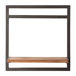 Ars manufacti Wandregal Manchester - Akazie massiv / Metall - Akazie / Anthrazit - 40 x 40 cm -Wohnzimmermöbel boutique en ligne 1000117157 030 GALLERYIMAGES P000000001000117157