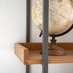 Ars manufacti Bücherregal Dharai I - Echtholzfurnier / Metall - Eiche / Silber -Wohnzimmermöbel boutique en ligne 1000117164 180827 07154917 GALLERYIMAGES P000000001000117164