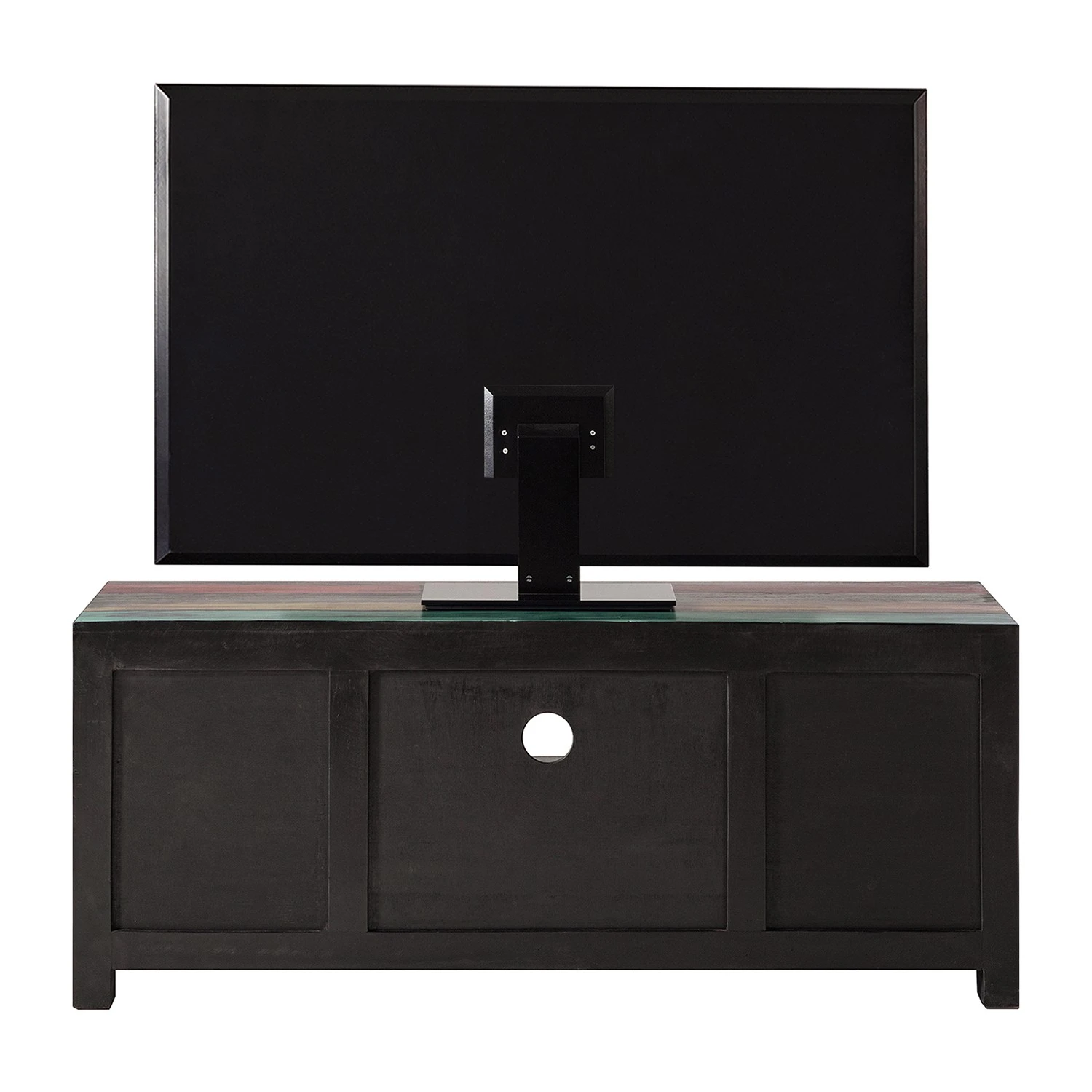 Wolf-Möbel TV-Lowboard Goa III - Mango teilmassiv - Mango Dunkelbraun / Blau 5 Wolf-Möbel TV-Lowboard Goa III - Mango teilmassiv - Mango Dunkelbraun / Blau – Bild 5