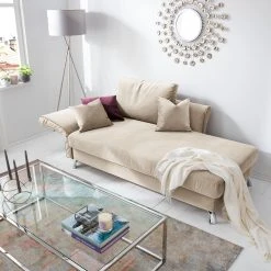 Jack & Alice Recamiere Habay - Microfaser - Hellbeige - Armlehne davorstehend links -Wohnzimmermöbel boutique en ligne 1000117854 021 MOOD GALLERYIMAGES P000000001000117854 mood