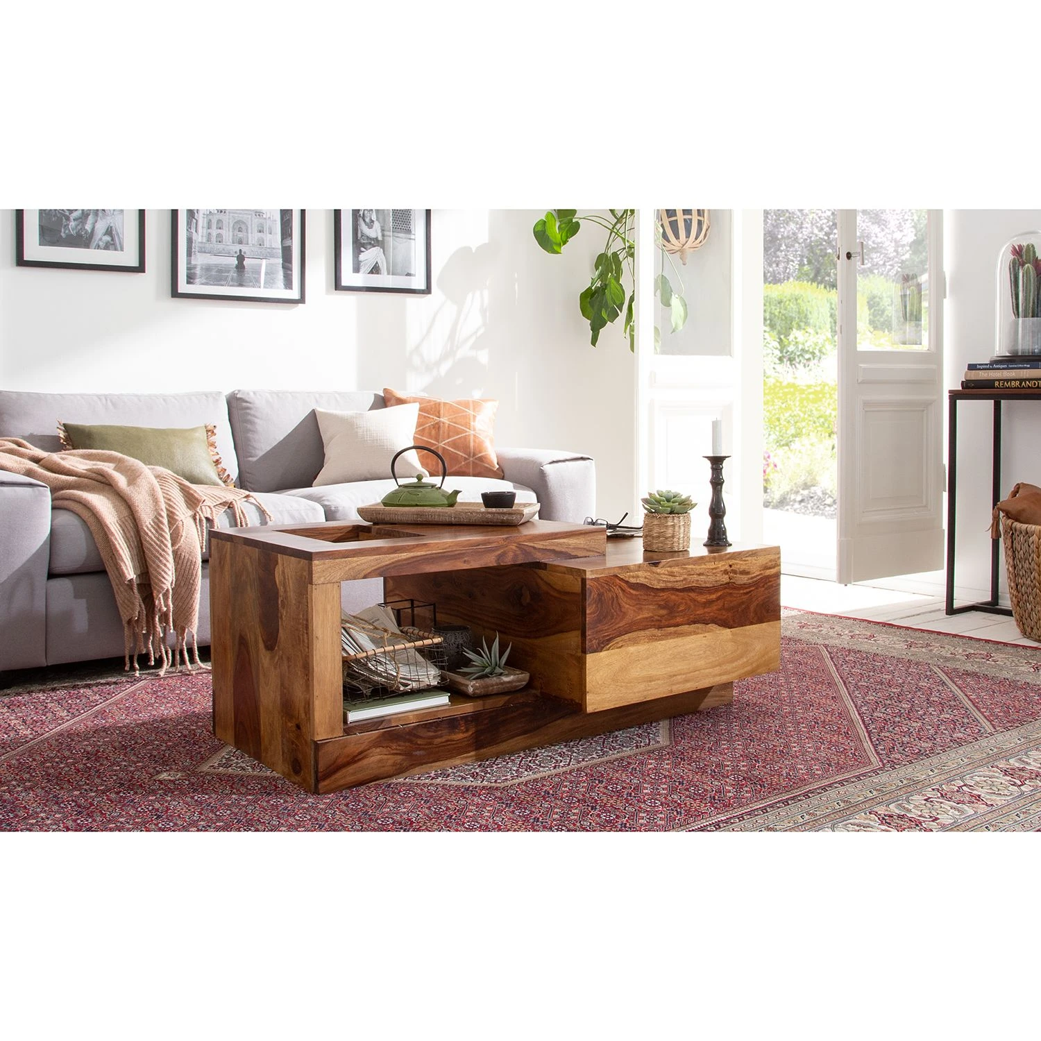 Ars Natura Couchtisch Amory - Sheesham massiv 2 Ars Natura Couchtisch Amory - Sheesham massiv – Bild 2