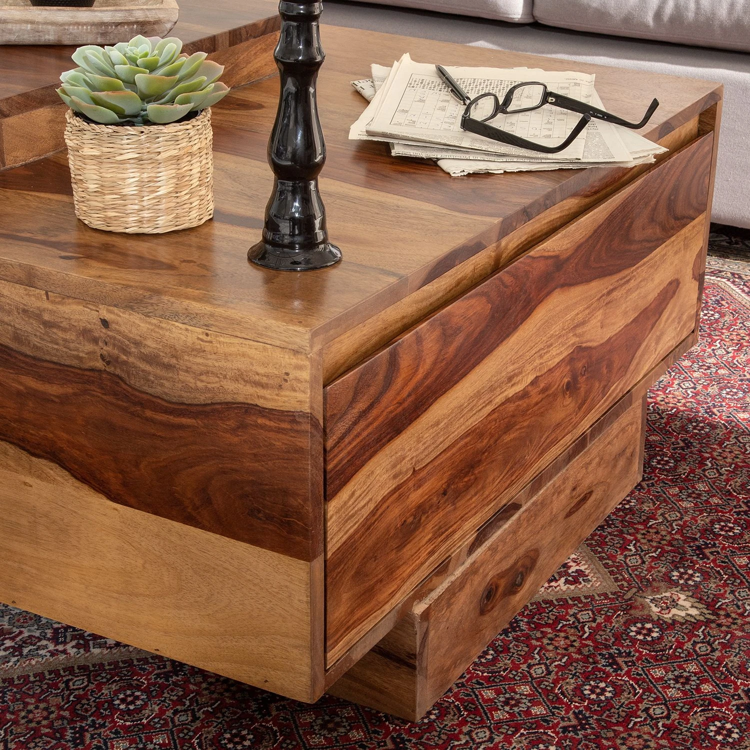 Ars Natura Couchtisch Amory - Sheesham massiv 16 Ars Natura Couchtisch Amory - Sheesham massiv – Bild 16