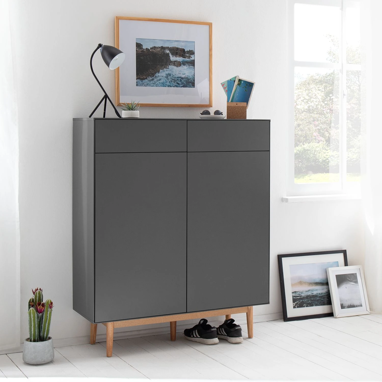 Mørteens Schuhkommode Lindholm II - Grau 4 Mørteens Schuhkommode Lindholm II - Grau – Bild 4