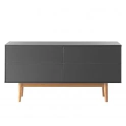 Mørteens Sideboard Lindholm V - Eiche teilmassiv - Grau / Eiche -Wohnzimmermöbel boutique en ligne 1000119258 190206 08381800009 GALLERYIMAGES P000000001000119258