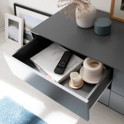 Mørteens Sideboard Lindholm V - Eiche teilmassiv - Grau / Eiche -Wohnzimmermöbel boutique en ligne 1000119258 190214 13124700015 GALLERYIMAGES P000000001000119258