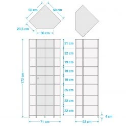 Fredriks Eckvitrine Amalia II - Weiß -Wohnzimmermöbel boutique en ligne 1000119692 190621 12570200048 GALLERYIMAGES P000000001000119692