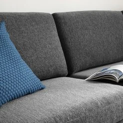 Fredriks Ecksofa Cipo I - Schwarz meliert - Longchair davorstehend rechts -Wohnzimmermöbel boutique en ligne 1000119803 100 GALLERYIMAGES P000000001000119803