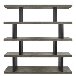 Temahome Regal Detroit - Beton Dekor / Schwarz - Höhe: 172 cm -Wohnzimmermöbel boutique en ligne 1000119829 201016 13245200247 DETAILS P000000001000119829