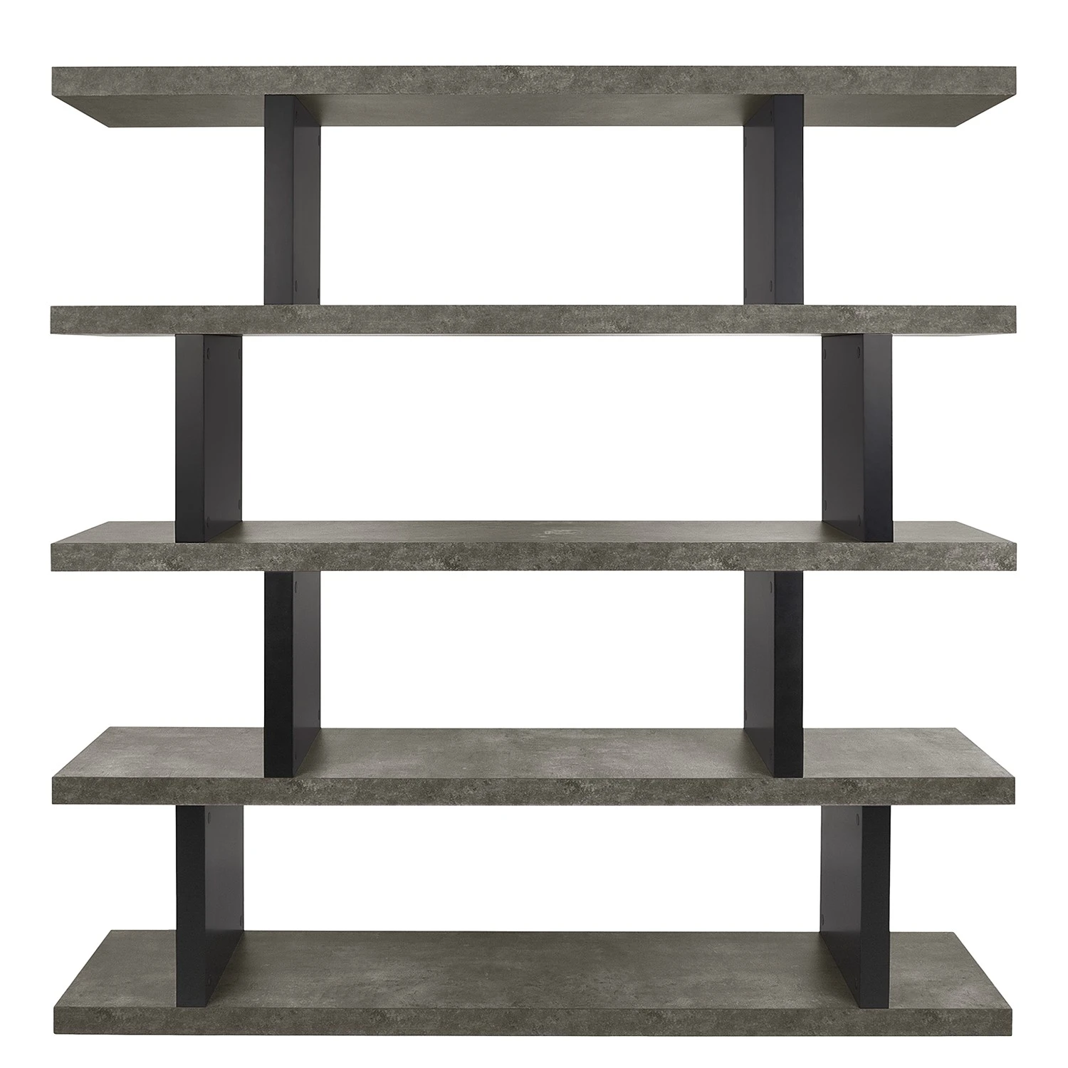 Temahome Regal Detroit - Beton Dekor / Schwarz - Höhe: 172 cm 4 Temahome Regal Detroit - Beton Dekor / Schwarz - Höhe: 172 cm – Bild 4