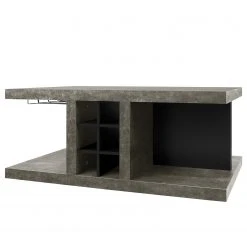 Temahome Couchtisch Detroit ll - Beton Dekor / Matt Schwarz