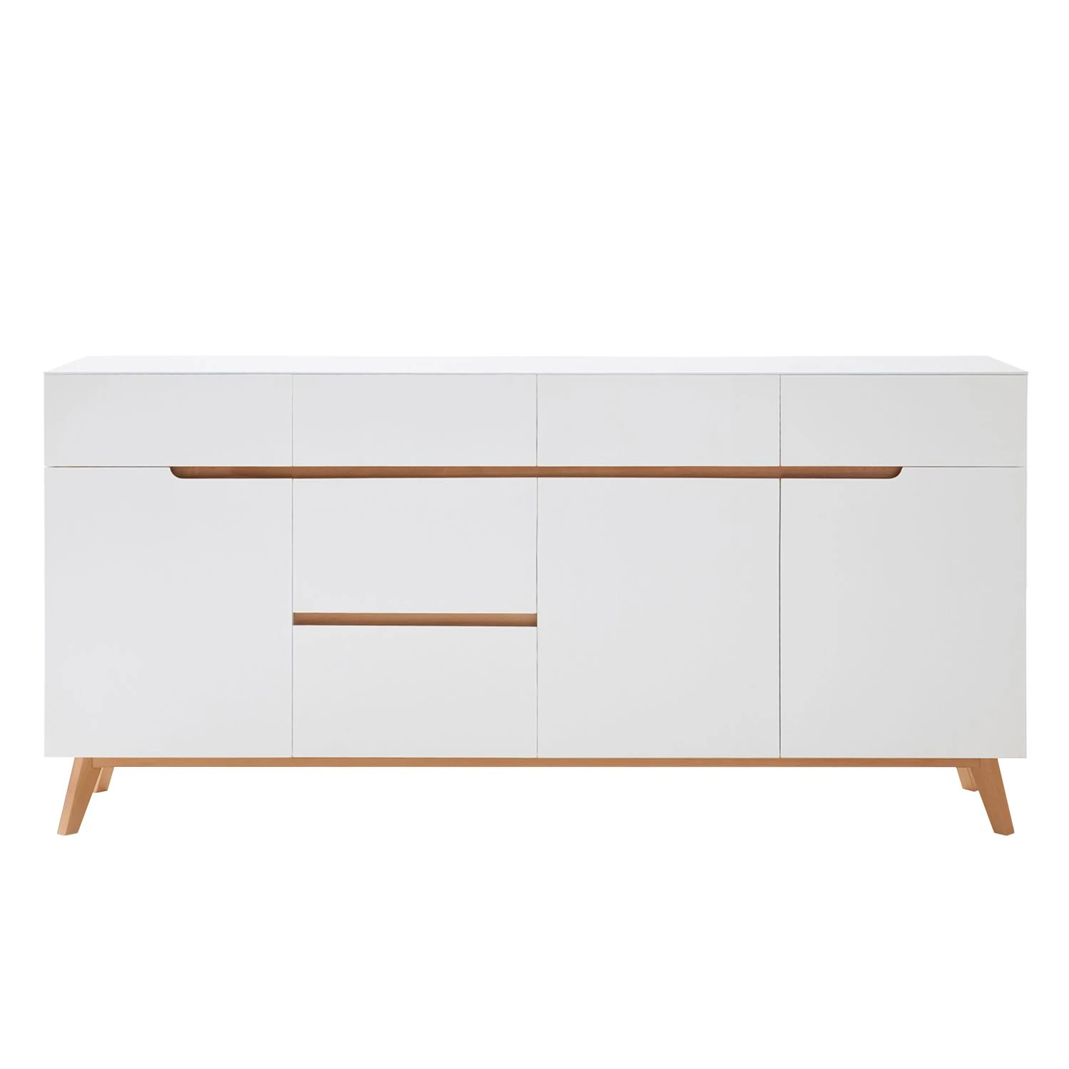 Mørteens Sideboard Tenabo - Matt Weiß / Asteiche 3 Mørteens Sideboard Tenabo - Matt Weiß / Asteiche – Bild 3