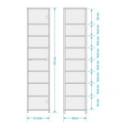 Fredriks Standvitrine Exhibit II - Inkl. Beleuchtung - Buche Dekor -Wohnzimmermöbel boutique en ligne 1000121901 30 GALLERYIMAGES P000000001000121901
